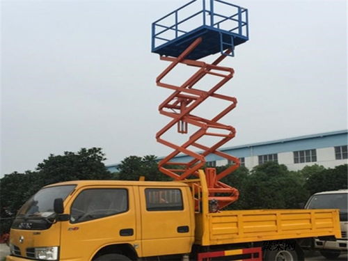 江鈴多功能高空作業(yè)車 垂直升降式專業(yè)制造商直銷，隨車吊功能一體化解決方案