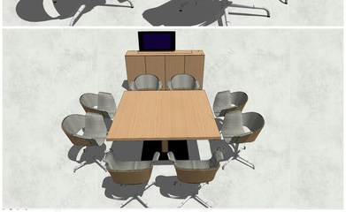 精品會議室與辦公室桌椅SU模型素材的應(yīng)用與價值